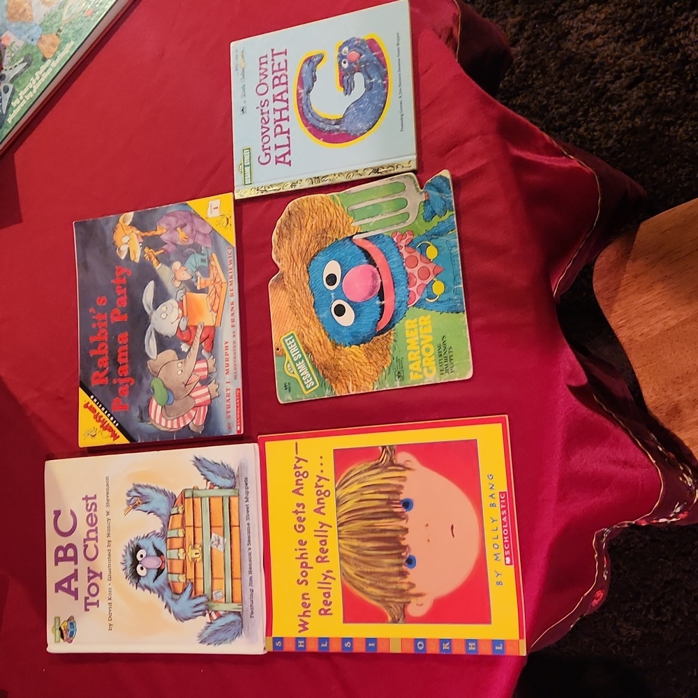 A bundle of well loved children's books.